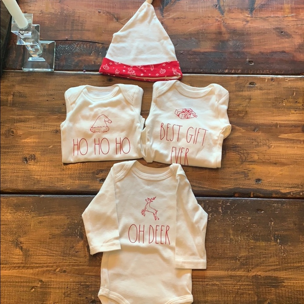 Rae Dunn onesies/hat